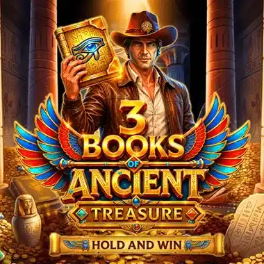 3 Books of Ancient Treasure (Hold and Win) game tile